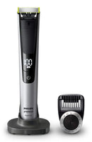 PHILIPS Norelco OneBlade Pro Kit, Hybrid Electric Trimmer and Shaver, QP6520 + OneBlade Body Kit, 3 pieces, Black, 1 Count PHILIPS
