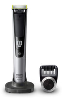 PHILIPS Norelco OneBlade Pro Kit, Hybrid Electric Trimmer and Shaver, QP6520 + OneBlade Body Kit, 3 pieces, Black, 1 Count PHILIPS