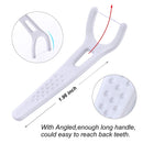 Dental Floss, FAMILIFE Unwaxed Dental Floss Picks Unflavored Fluoride Free Back Teeth Toothpicks Flossing Flossers Threaders Sticks with 4 Travel Handy Cases 120 Count FAMILIFE