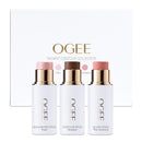Ogee Face Stick Trio - Golden Contour Stick Makeup Collection - Certified Organic Bronzer, Blush Stick, and Highlighter Stick for a Flawless Look Infinity Warehouse