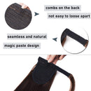 100% Remy Human Hair 22 Inches Long Straight Silky Ponytail Extensions One Piece Wrap Around Human Hair Ponytail With Comb Clip in Pony Tail Extensions 150g