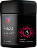 MitoQ +Heart Premium CoQ10 Antioxidant - Contains Mitoquinol Mesylate, Magnesium, L-Carnitine & Vitamin D3 - Supports Cardiovascular and Circulatory Health, & Cell Vitality (60 Capsules) Infinity Warehouse