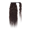 18 Inches Corn Wave Wrap Around Human Hair Ponytail Extensions 100% Remy Human Hair Long Wavy Curly With Comb Clip in One Piece Pony Tail Extensions For Black Women