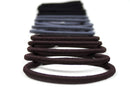 Scunci No-Damage Elastic Stretch Nylon Hairbands in Assorted Colors, 30 Count Scunci