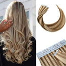 Hairro Tape in Human Hair Extensions 16 Inch Long Straight