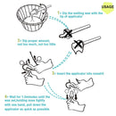 Oakeer Nose Wax Kit Nose Wax Hair Remover for Men Women Facial Lips Ears Nose Wax Hair Removal with 100g Nose Wax Beans 20 Nose Wax Applicator Sticks OAKEER