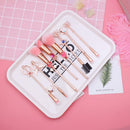 8 Pcs Sailor Moon Makeup Brush Set with Cute Pink Pouch, Cardcaptor Sakura Cosmetic Makeup Tool Sets & Kits for Daily Use and Valentine's Day/Thanksgiving/Birthday Gift Hamowtux