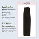 Ugeat Micro Beads Human Hair Extensions 20 Inch Micro Ring Hair Extensions Darkest Brown
