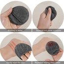 SUNLAND Reusable Makeup Remover Pads For Face,Eye,Lips 16 Pack Microfiber Face Cleansing Gloves Washable With Laundry Bag and Travel Bag Rounds Toner Pads (round 3.15inchx16, dark grey) SUNLAND