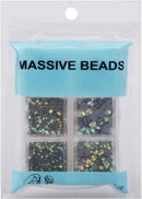 4000pcs Hot Fix Round Crystals Gems Glass Stones Hotfix Flat Back Rhinestones (Crystal AB) Massive Beads
