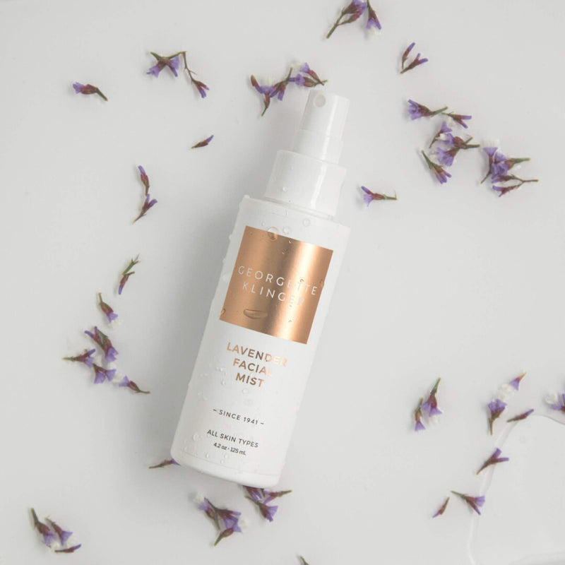 Makeup Remover & Facial Setting Spray Set by Georgette Klinger Skincare - Lavender Face Mist & 3X Makeup Remover Georgette Klinger