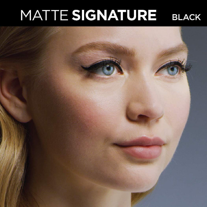 L'Oreal Paris Makeup Matte Signature Liquid Dip Eyeliner, Waterproof, Precise and Easy Application, All Day Wear, Vivid Matte Finish, Black, 0.07 fl; Oz. L'Oreal Paris