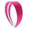 Hot Pink 2 Inch Wide Satin Hard Headband with No Teeth (Motique Accessories) Motique Accessories Store