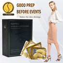 Adofect 25 Pairs 24K Gold Eye Mask Collagen Eye Mask, Under Eye Gel Pads, Under Eye Mask for Deep Moisturizing, Wrinkle, Eye Bags, Dark Circles & Puffiness, Refresh Your Eyes, 25 Pairs Adofect