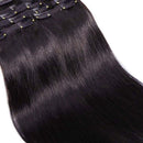 MY-LADY Double Weft 100% Remy Human Hair Clip in Extensions 10''-24'' Full Head Thick Long Straight 8pcs 18clips(24" / 24 inch 170g,