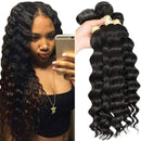QTHAIR 12a Peruvian Virgin Hair Loose Wave Hair Weave 3 Bundles 300g 16" 16" 16" 100% Unprocessed Loose Deep Wave Virgin Human Hair Weave Natural Color QTHAIR