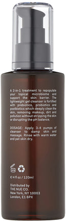 The Nue Co. - BARRIER CULTURE CLEANSER - Soothing Prebiotic + Probiotic Skincare Cleanser For All Skin Types With Patented Technology - Anti-Pollution - Apple Amino Acids, Calendula + Chamomile - Vegan, Fragrance-Free, Non-Toxic - 120ml The Nue Co