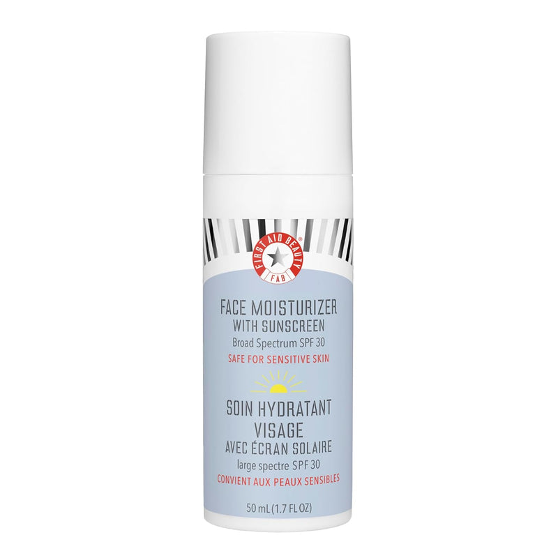 First Aid Beauty - Ultra Repair Face Moisturizer, Everyday Lightweight Non-Comedogenic Formula Helps Soften Skin with Ceramides & Shea Butter, Soothing Colloidal Oatmeal, 1.7 oz, 2 ct Infinity Warehouse