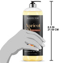 Majestic Pure Apricot Oil, 100% Pure and Natural, Cold-Pressed, Apricot Kernel Oil, Moisturizing, for Skin Care, Massage, Hair Care, and to Dilute Essential Oils, 16 fl oz MAJESTIC PURE