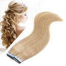 Wavy Tape in Hair Extensions 100% Human Hair Body Wave 14 inch Dark Black Long Soft Remy Hair Skin Weft Seamless Invisible Double Side Tape 20pcs/40g