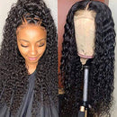 UNice Hair 5x5 HD Lace Closure Wig Human Hair for Black Women, 10A Brazilian Virgin Hair Jerry Curly Transparent Lace Closure Wigs Pre Plucked with Baby Hair 180% Density 22 inch UNICE Store