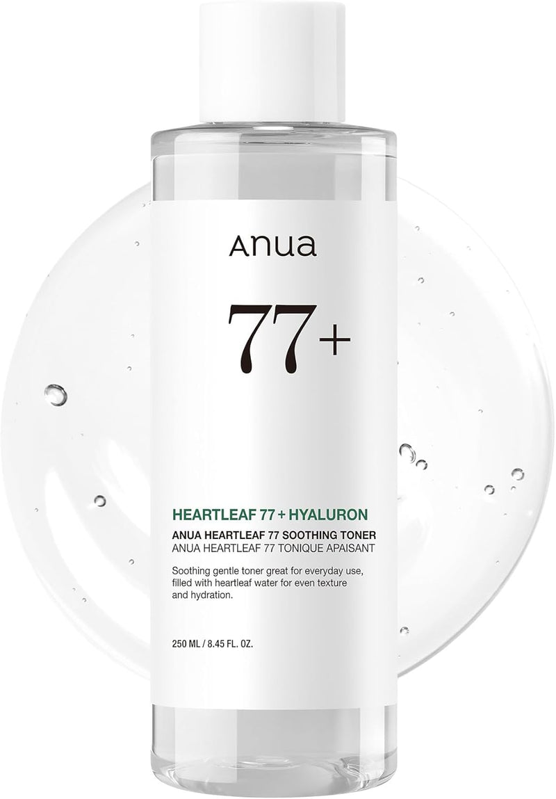 Anua Heartleaf 77 Soothing Toner I pH 5.5 Trouble Care, Calming Skin, Refreshing, Hydrating, Purifying, Cruelty Free, Vegan,(250ml / 8.45 fl.oz.) Infinity Warehouse