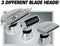 Platinum Pro by MANGROOMER New Back Shaver with 3 Shock Absorber Flex Heads, Power Hinge, Extreme Reach Handle & Bonus Case! (Generation 8.0), 4 Piece Set Platinum Pro