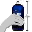 BOTANIC HEARTH Tea Tree Oil Body Wash with Mint - Paraben Free, Helps Fight Body Odor, AthleteÍs Foot, Jock Itch, Skin Irritations - Shower Gel Soap - Women & Men - (Packaging May Vary) 16 fl oz Botanic Hearth
