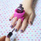 tweexy Wearable Nail Polish Holder Ring, Fingernail Polishing Tool, Manicure and Pedicure Accessories (Passion) tweexy