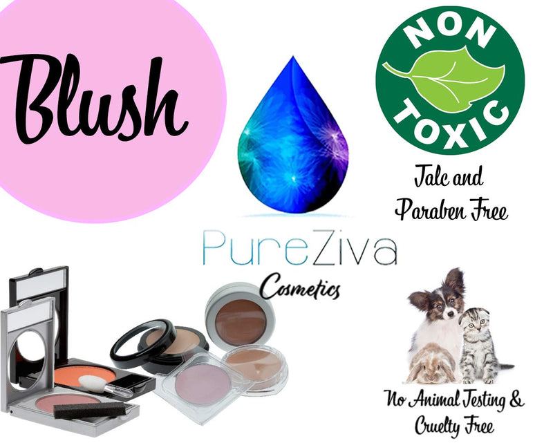 Pure Ziva Snapdragon Red Rouge Crimson Vegan Long Lasting Cream Blush Lightweight Breathable Feel Sheer to Full Color Natural Look Dewy Finish Face Makeup Talc & Paraben Free No Animal Testing Pure Ziva