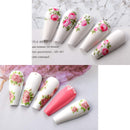 Makartt Nail Art Foil Glue Gel with Rose Flowers Foil Stickers Nail Transfer Tips Manicure Art DIY 15ML 2 Bottles 10PCS (4cm100cm) Stickers, UV LED Lamp Required Makartt