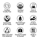 Lasting Smiles Organic Lip Balm - Variety 4 Pack - Best Natural Lip Care to Moisturize Dry, Chapped Lips - Fair Trade, Gluten Free, Made in USA, Long Lasting Hydration - Recyclable & Sustainable Lasting Smiles