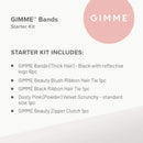 GIMME Bands Starter Kit | Gentle Microfiber Hair Ties | Includes Our Must-Have Hair Accessories Essential for Every Hair Type and Occasion | No Snagging, Dents, or Breakage | Black Onyx GIMME