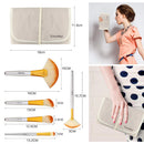 Champagne Makeup Brushes Set, Yuwaku Silver Foundation Powder Blush Eyeshadow Brushes Blending 32 Piece NO Shed Cruelty-Free Synthetic Fiber Bristles Cosmetic Brushes with Travel Case Daxstar