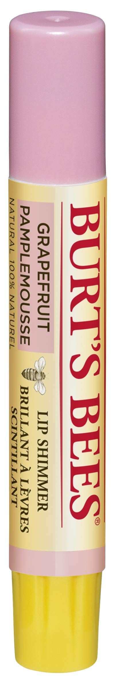 Burt's Bees 100% Natural Moisturizing Lip Shimmer, Grapefruit - 1 Tube Burt's Bees