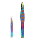 Slant Tweezers Pointed Precision Tweezers for Eyebrows & Facial Ingrown Hair Removal Eyebrow Tweezers for Women & Men (1, Slant Tweezer Angled) MBER ALERT