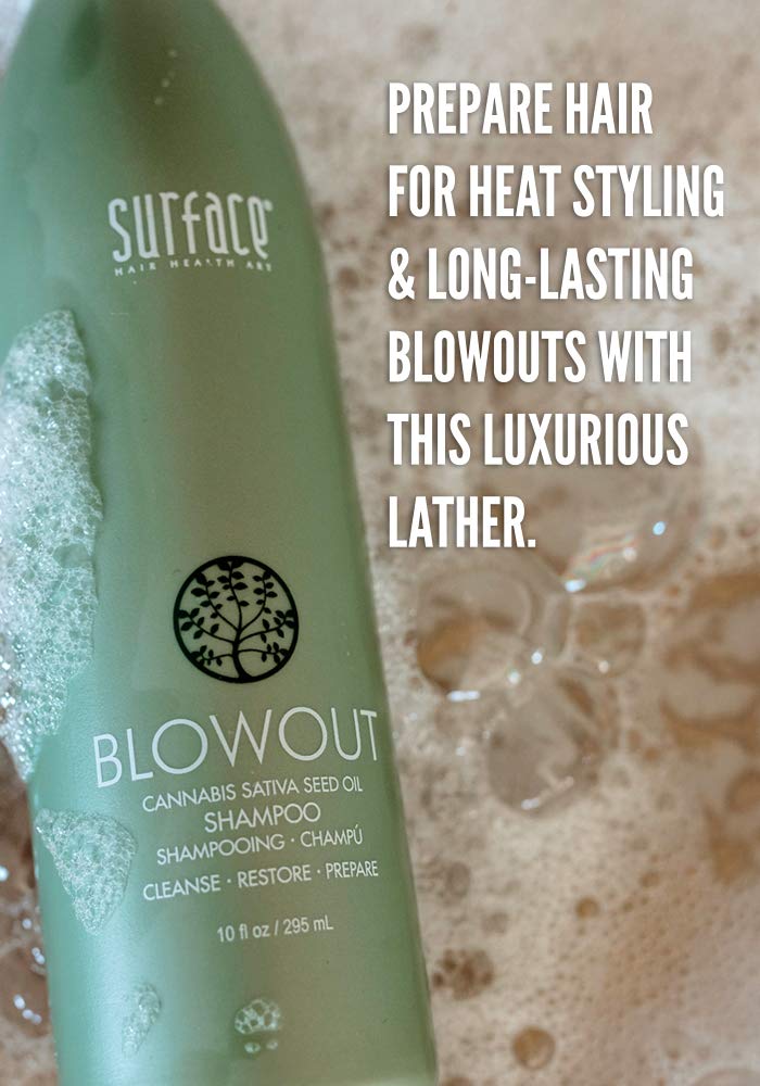 Surface Hair Blowout Shampoo/Conditioner Bundle for Women and Men - Organic Conditioner with Babassu Oil - Premium Volumizing Hair Products Surface Hair