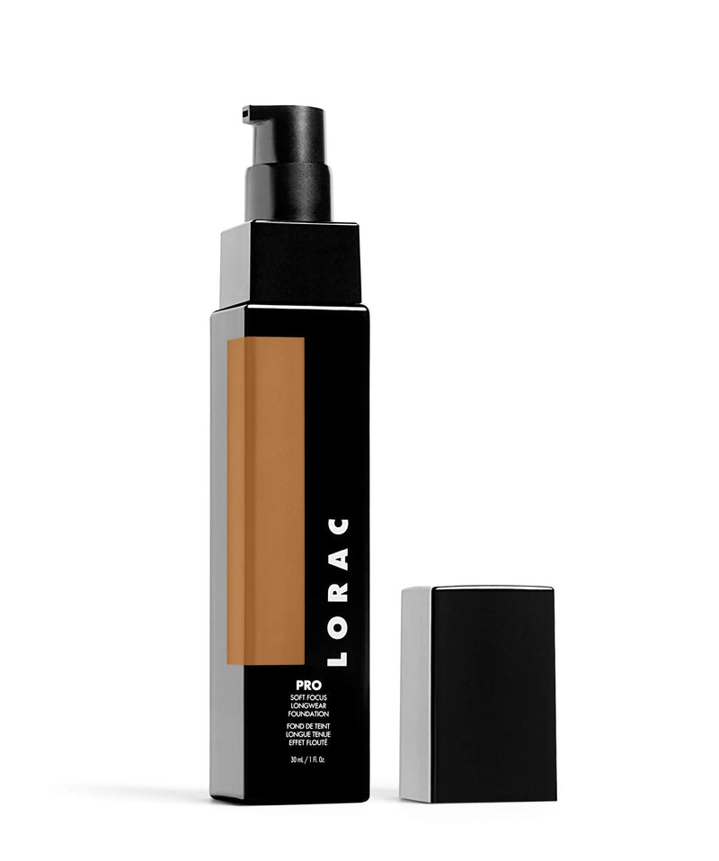 LORAC PRO Soft Focus Longwear Foundation, 17 - Medium Dark with olive undertones, 1 fl. oz. LORAC