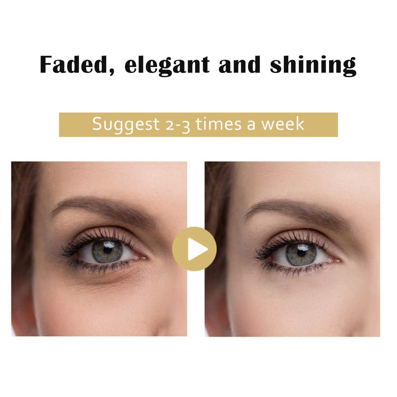 Jakuva 30 Pairs Premium Under Eye Patches,24K Gold Collagen Eye Masks Powder Crystal Gel Masks For Anti Aging, Remove Eye Bags, Anti Wrinkles, Moisturizing & Hydrating, Improves Elasticity (Black) Jakuva Store