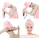 Microfiber Hair Towel Wrap, 3PCS 9.5X25 inch Hair Towel Wrap Quick Dry Hair Drying Towel, Rapid Drying Hair Towel (3 Colors) 3 otters Store