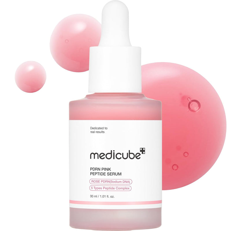 medicube Salmon DNA PDRN Pink Peptide Serum, Pink glow serum, Peptide, Niacinamide, Hydrating & Moisturizing & Firming, Uneven Skin Tone, Korean Skincare | 1.01 fl.oz. (1.01 fl.oz., Salmon DNA PDRN) Infinity Warehouse