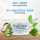 Urea Cream 40% Plus Salicylic Acid, 3-Pack, Callus Remover Hand Cream Foot Cream For Dry Cracked Feet, Hands, Heels, Elbows, Nails, Knees, Intensive Moisturizes & Softens Skin, Exfoliates Dead Skin Ebanel Store