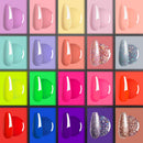 Beetles 20 Pcs Gel Nail Polish Kit, Spring into Summer Collection Soak Off Nail Gel Polish Pastel Nail Polish Neon Gel Polish Starter Kit with Glossy & Matte Top Coat and Base Coat beetles Gel Polish Store