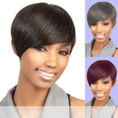 H. VOLTA (Motown Tress) - Human Hair Full Wig in DARKEST BROWN (2) Kodiake