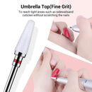 MELODYSUSIE Ceramic Nail Drill Bits Set, 3/32'' (2.35mm) Professional Acrylic Nail File Drill Bit for Manicure Pedicure Cuticle Gel Nail Polishing 5Pcs MelodySusie