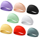 Headbands for Women, Boho Style Yoga Elastic Wide Hair Band 8 Pack (Style-1 (8-Pack)) ZUOSIVNAT