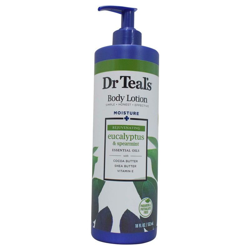 DCP Products Dr Teal's Body Lotion Moisture Rejuvenating Eucalyptus & Spearmint, 16 fl oz Pack of 4 (Yes) DCP Products