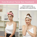 Spa Headband – 6 Pack Bow Hair Band Women Facial Makeup Head Band Soft Coral Fleece Head Wraps For Shower Washing Face LADES Store