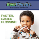 GumChucks | Faster, Easier Flossing! | Kids Floss Starter Pack | Reusable Handles + Universal Flossing Tips Gumchucks