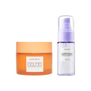 Glow Recipe Double Cleansing Kit for Glowing Skin - Includes Exfoliating Papaya Sorbet Enzyme Cleansing Balm + Mini Blueberry Bounce Gentle Face Cleanser - 2-Piece Facial Skincare Kit Glow Recipe